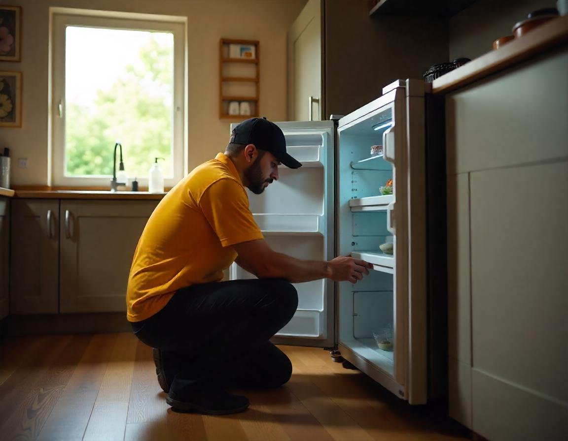 técnico realizando la reparación de una lavadora en el domicilio de un cliente del Estado de México